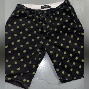 Reset Black Cargo Shorts with Lemon Print Size 32 Men’s